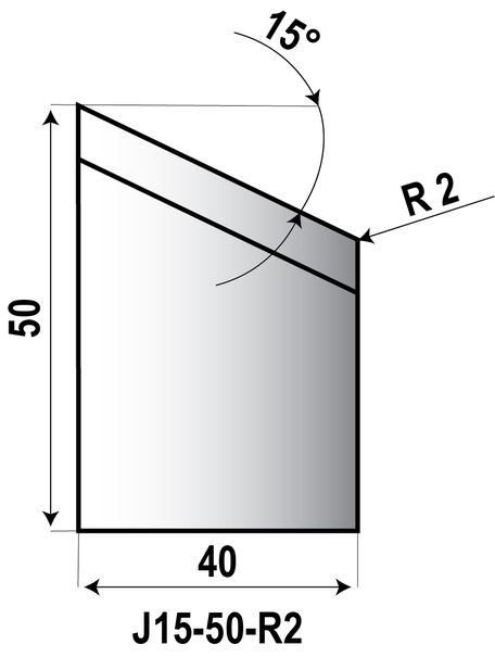 Brit J-Fase 15° für PRO 10 PROMOTECH (NOZ-000022) 50/R2 Standard