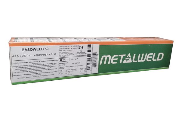 Elektroden Metalweld BASOWELD 50 (EVB50P) 2,5x350mm/4,5kg (208Stk/Packung)