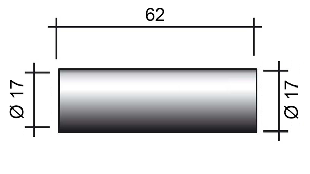 MIG-Düse WT 340 /145.0740.5/ 62mm/17mm/zylindrisch