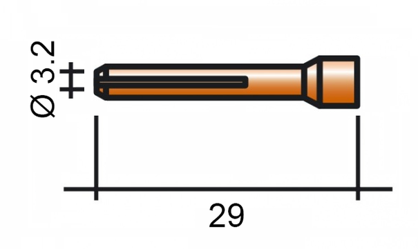 Spannzange 3,2 29 mm /TD0002-32/701.1224/525.3273.2/LORCH/ WIG/17/18/26