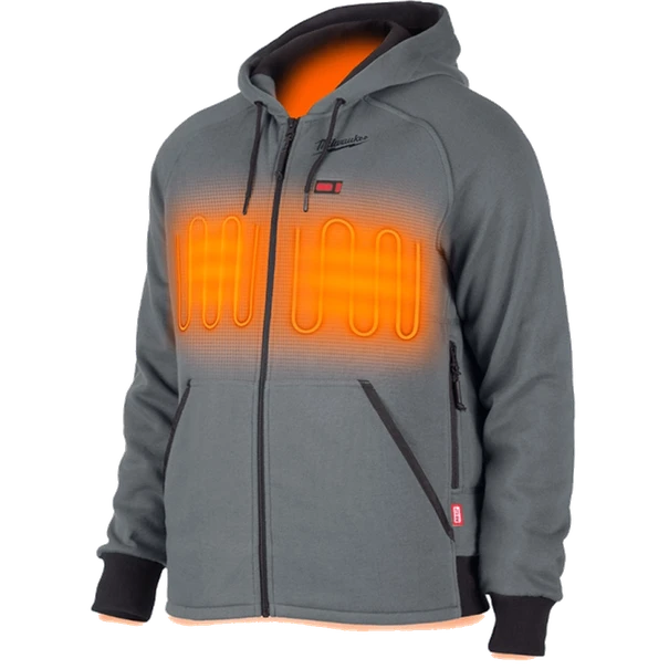 Beheiztes Kapuzensweatshirt „L“ – grau M12HHGREY4-0 Milwaukee /4932480068/