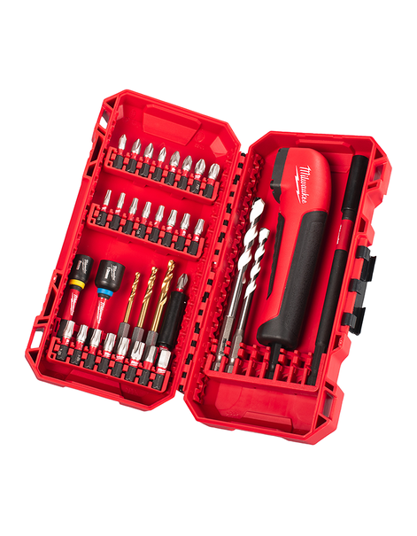 SHOCKWAVE™ Schraubendreher-Bit-Set mit rechteckiger Verlängerung 35-teilig Milwaukee /4932493653/