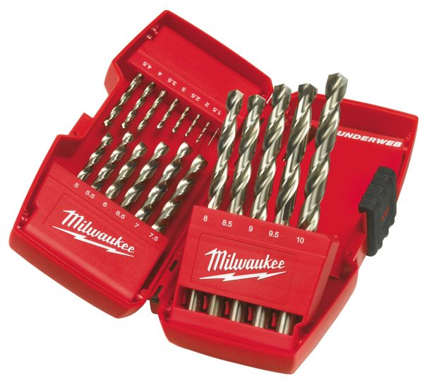 HSS-G Thunderweb Bohrer-Set (1-10 mm) 19-teilig Milwaukee /4932352374/